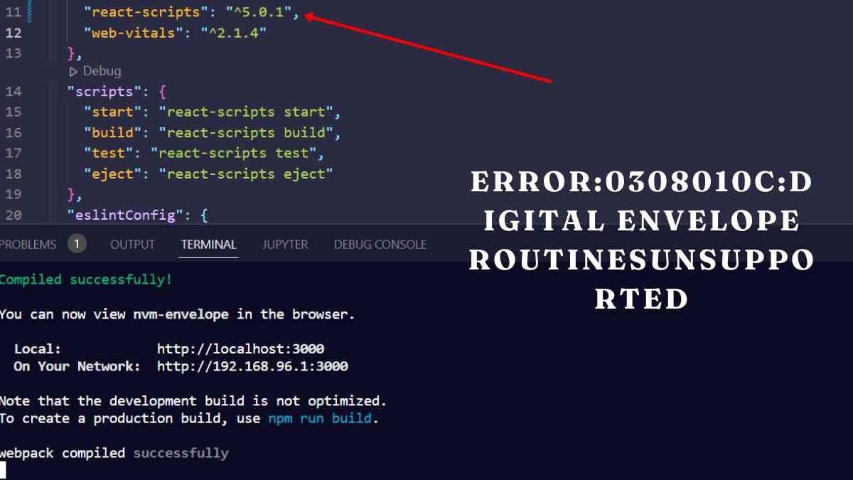 Error:0308010c:Digital Envelope RoutinesUnsupported